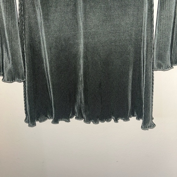 SHEIN Dark Green/Gray stretchy Long Sleeve Dress - Picture 2 of 6